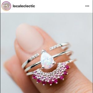 Local Electric Pink Arch Ring